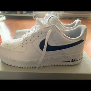 Men’s Nike Air Force 1 low White deep royal